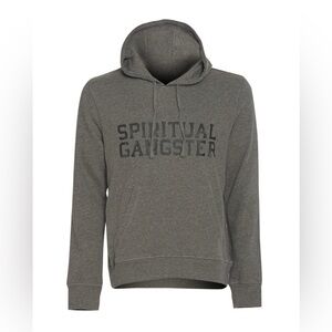 NWT Spiritual Gangster Men's SGV Classic Hoodie in Heather Grey